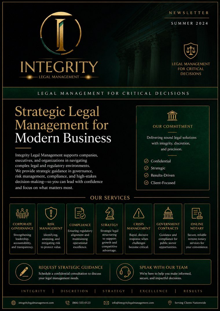 Strategic Legal Management for Modern Companies